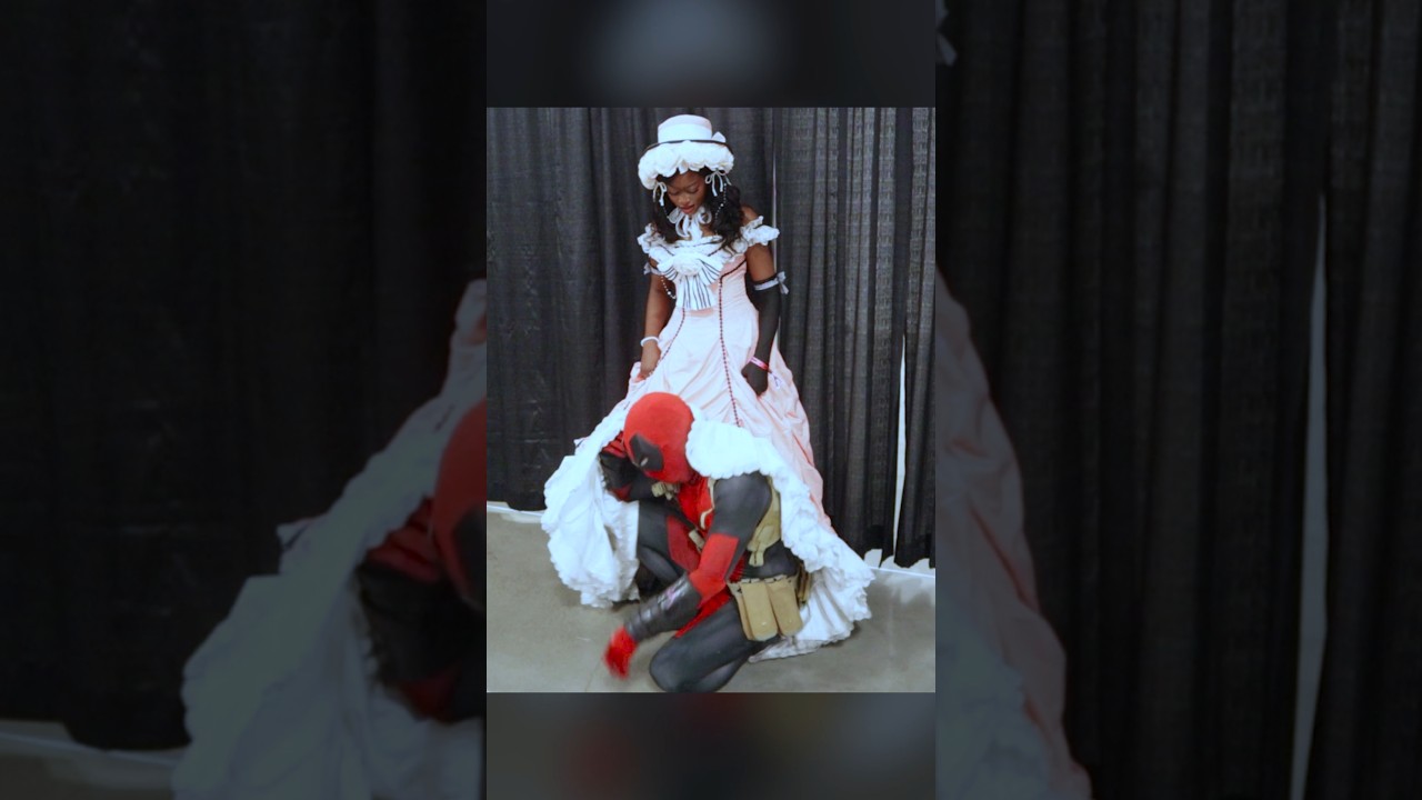 How did Deadpool get under there 🤔 #deadpool #lolitafashion #cosplay