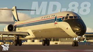 Msfs2024 Gsx Pro Delta Airlines Fly The Maddog Md-88 Glideslope Pro Vegas To Dallas Ultra 4K