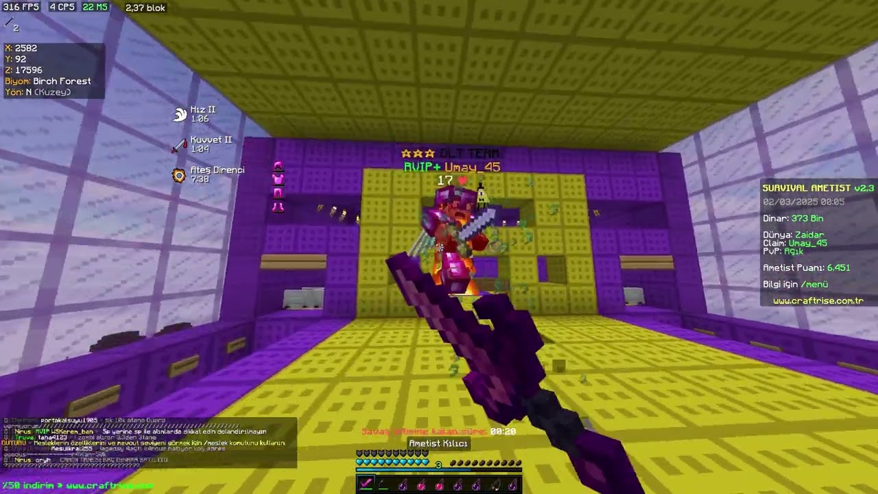 12x Kral - Zehir / Survival ametist pvp