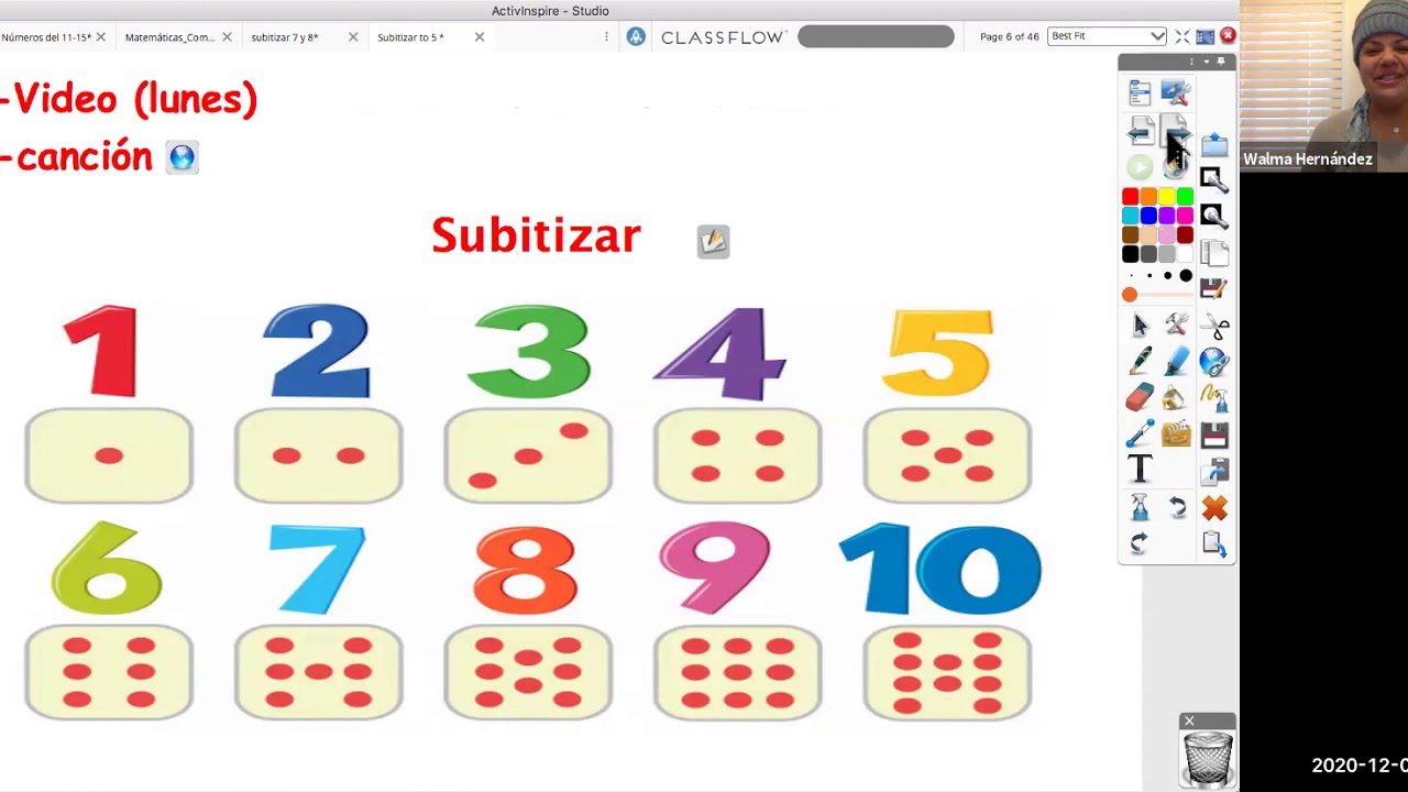 Matemáticas: Subitizar hasta 5 (lunes)