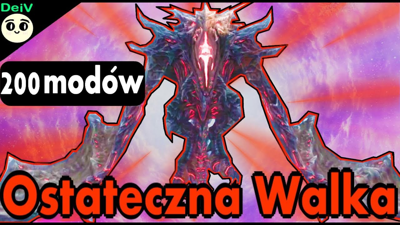 NOWA EPICKA WALKA Z ALDUINEM POŻERACZEM ŚWIATÓW !! w Skyrim Zakończenie (na 200 modach)