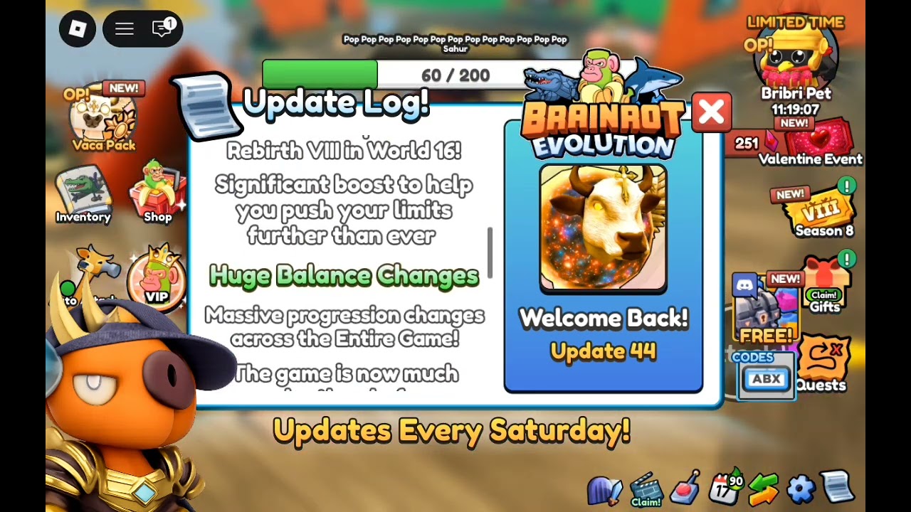 UPDATE 44 Brainheaven ! Brainrot Evolution 