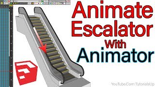 Animate Escalator in SketchUp With Animator