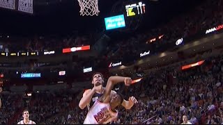 Han Whiteside Elbows Boban Marjanovic, Gets Ejected Spurs Vs Heat February 9, 2016 Nba