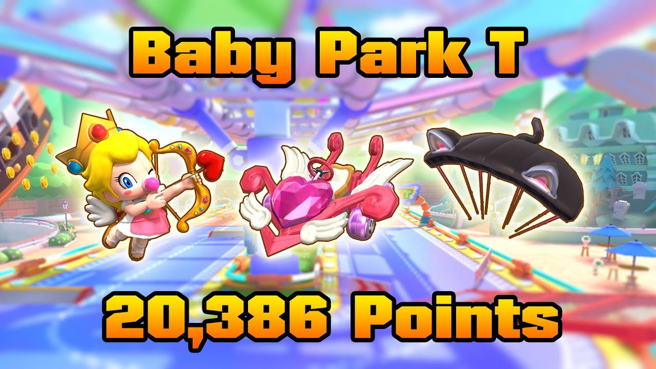Mario Kart Tour — Cat Tour ～ Baby Park T  ～ 20,386 Points