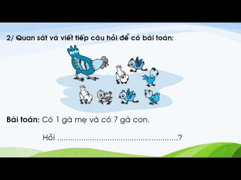 Toán lớp 1. Bài Toán có lời văn