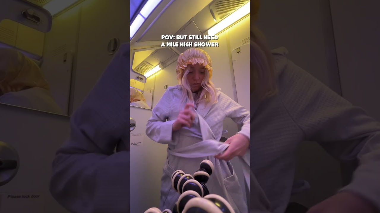 Shower on a budget airline