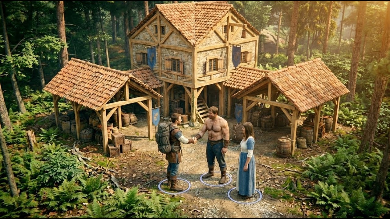 Building a House from Age of Empires 2 (ASMR) | Step-by-Step Medieval Timber House