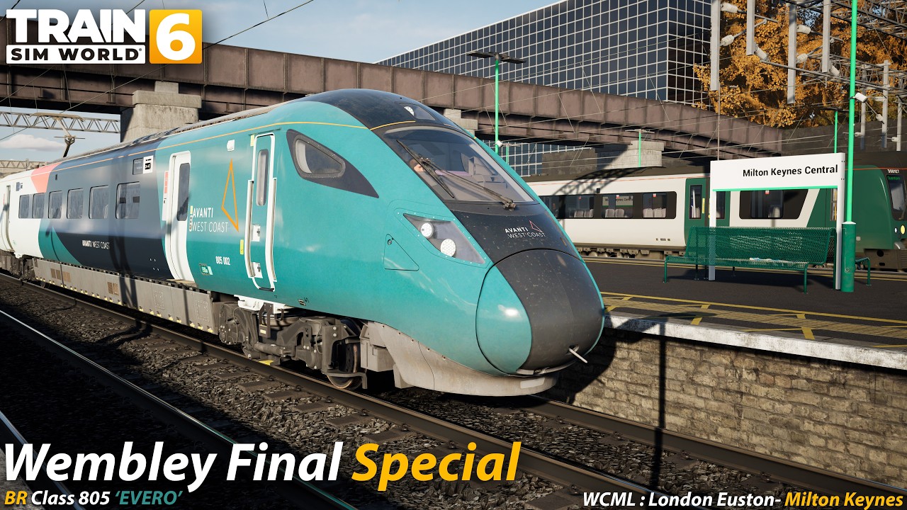 Wembley Final Special : West Coast Main Line : Train Sim World 6 [4K 60FPS]