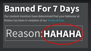 Really Dumb Roblox Bans...