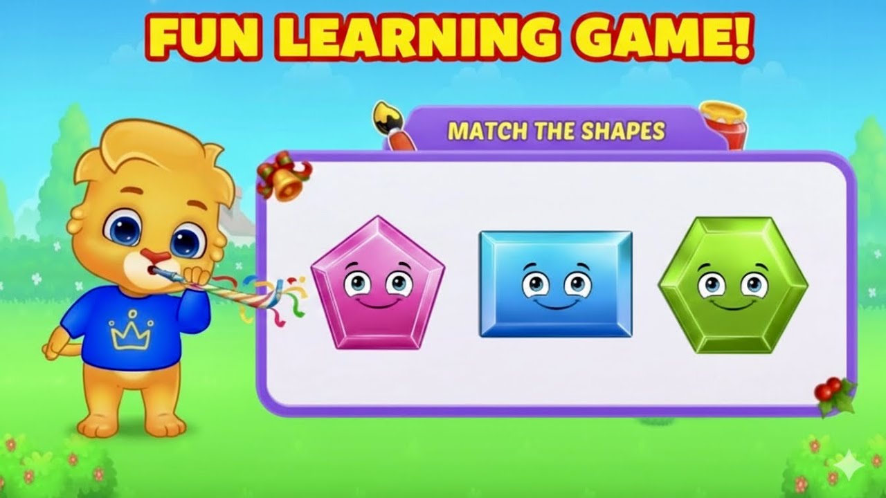 🎨 Match the Shapes with Lucas & Friends! | Kids Learning Game | Little Learners TV