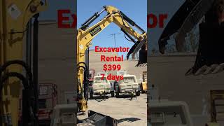 Excavator rental