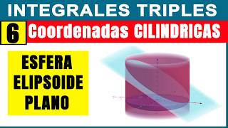 Integral Triple Volumen PLANO ELIPSOIDE CILINDRO Coordenadas Cilindricas