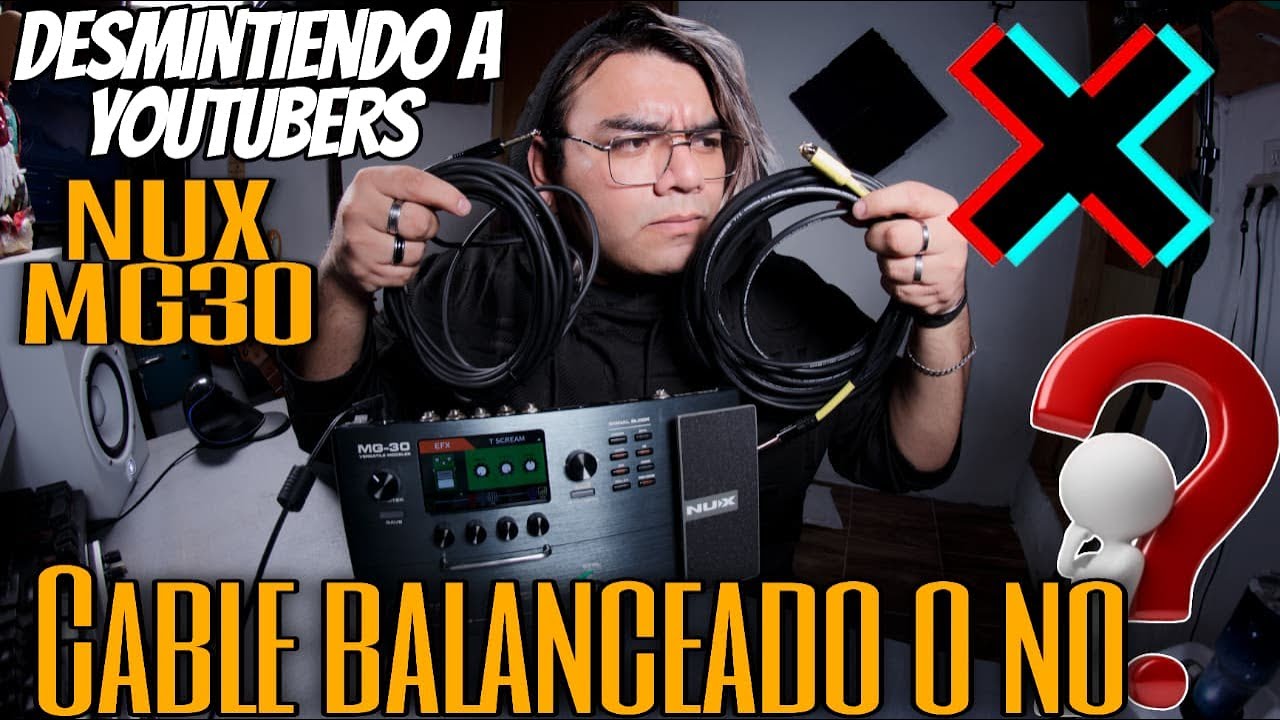 NUX MG30 🎸- ¿Se CONECTA con CABLES BALANCEADOS? 🤔
