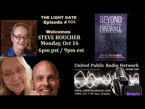The Light Gate welcomes Steve Boucher, October 16, 2023