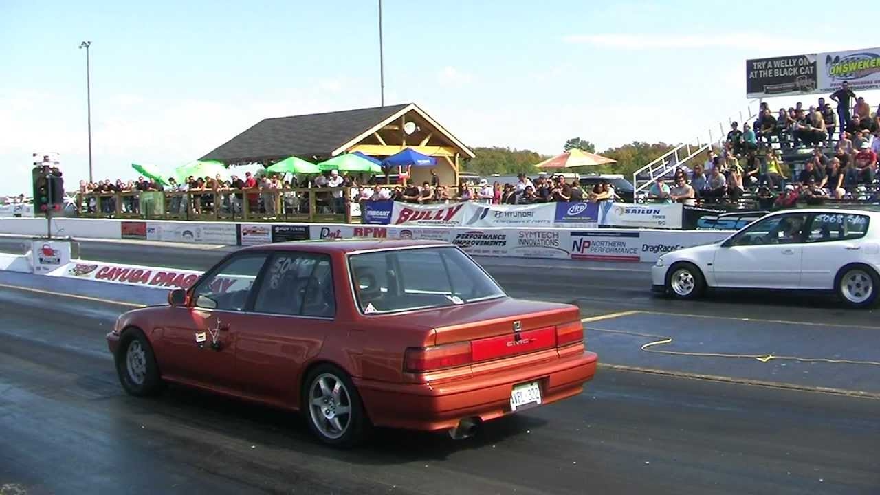 Turbo 4door EF Civic vs All Motor EG Civic Hatch