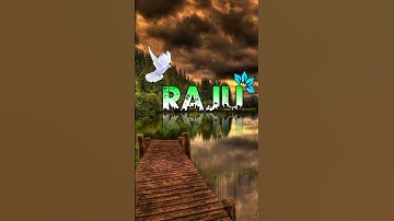 Raju name art WhatsApp status 🥀🥀 heart 💜💗 touching stutas background music 🎶🎶#shorts #name #nameart