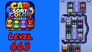 Car Sort Color Puzzle Level 663 Walkthrough
