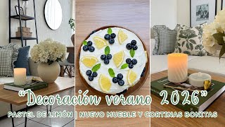 🍋🍃 DECORACIÓN DE VERANO | CORTINAS MRS AWESOME | NUEVO MUEBLE Y PASTEL DE LIMÓN 🫐