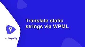 Translate Static Strings via WPML