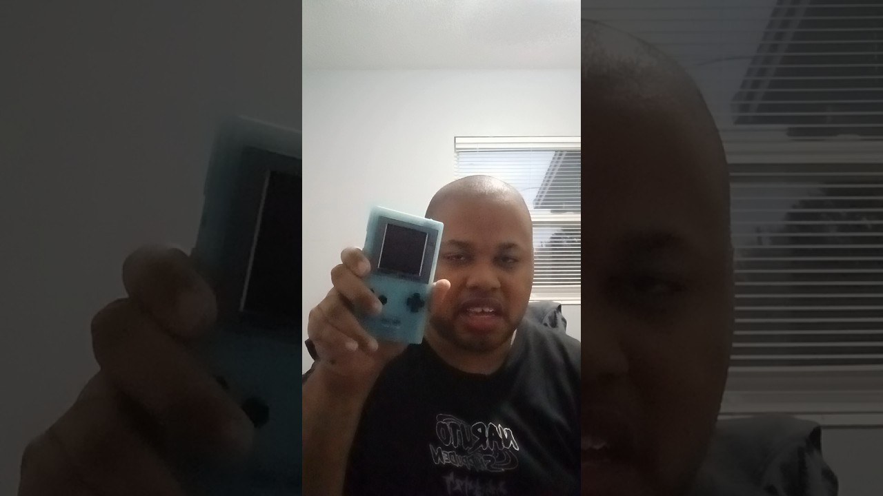 Showing off my backlit Game Boy Pocket 