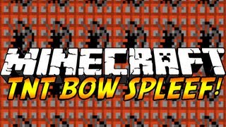 Minecraft Mini-Games: TNT Bow Spleef! Episode 2 w/ Bazillau!