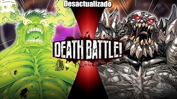 Hulk vs Doomsday | DEATH BATTLE! sub español (Marvel vs DC)