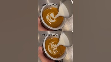 Latte Art Rosetta: Wiggling Pace Change #shorts #latteart #tutorial