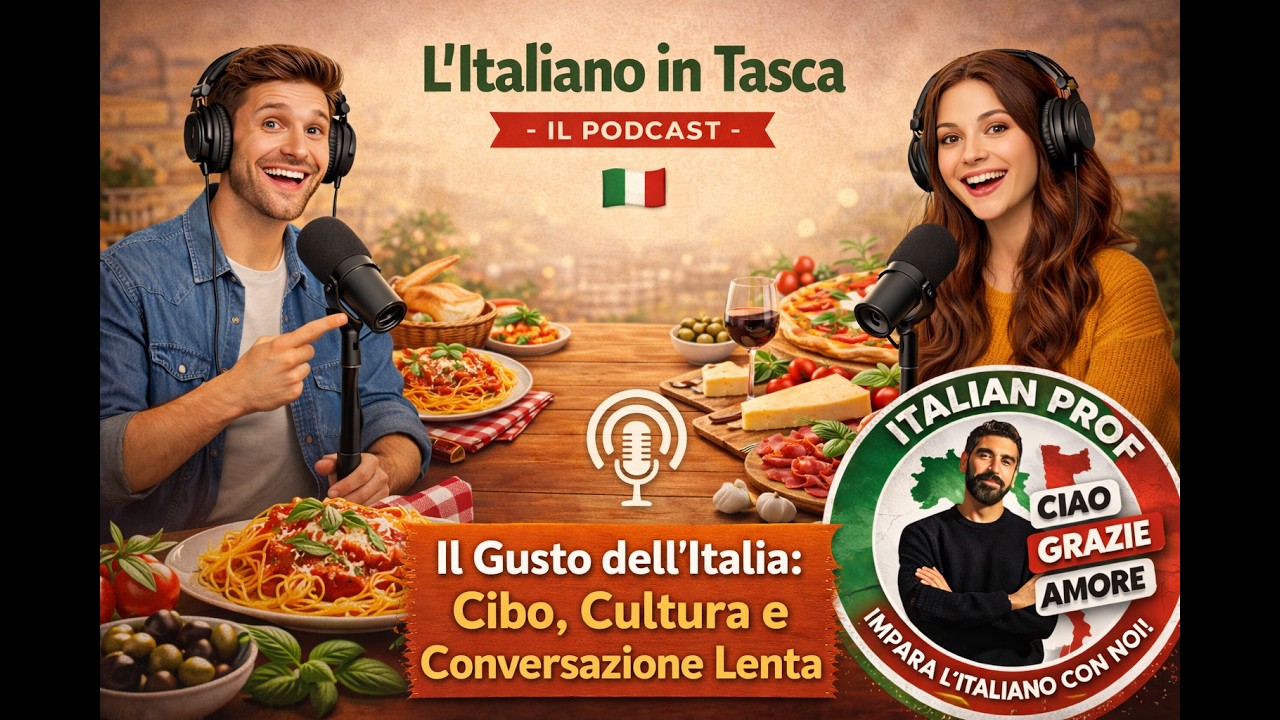 L’Italiano in Tasca – Il Gusto dell’Italia: Cibo, Cultura e Conversazione Lenta