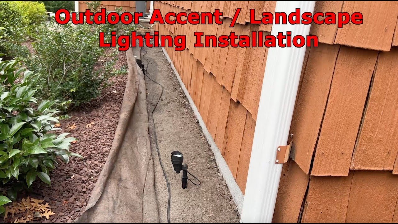 How To Install Outdoor Landscape Accent Lighting YouTube