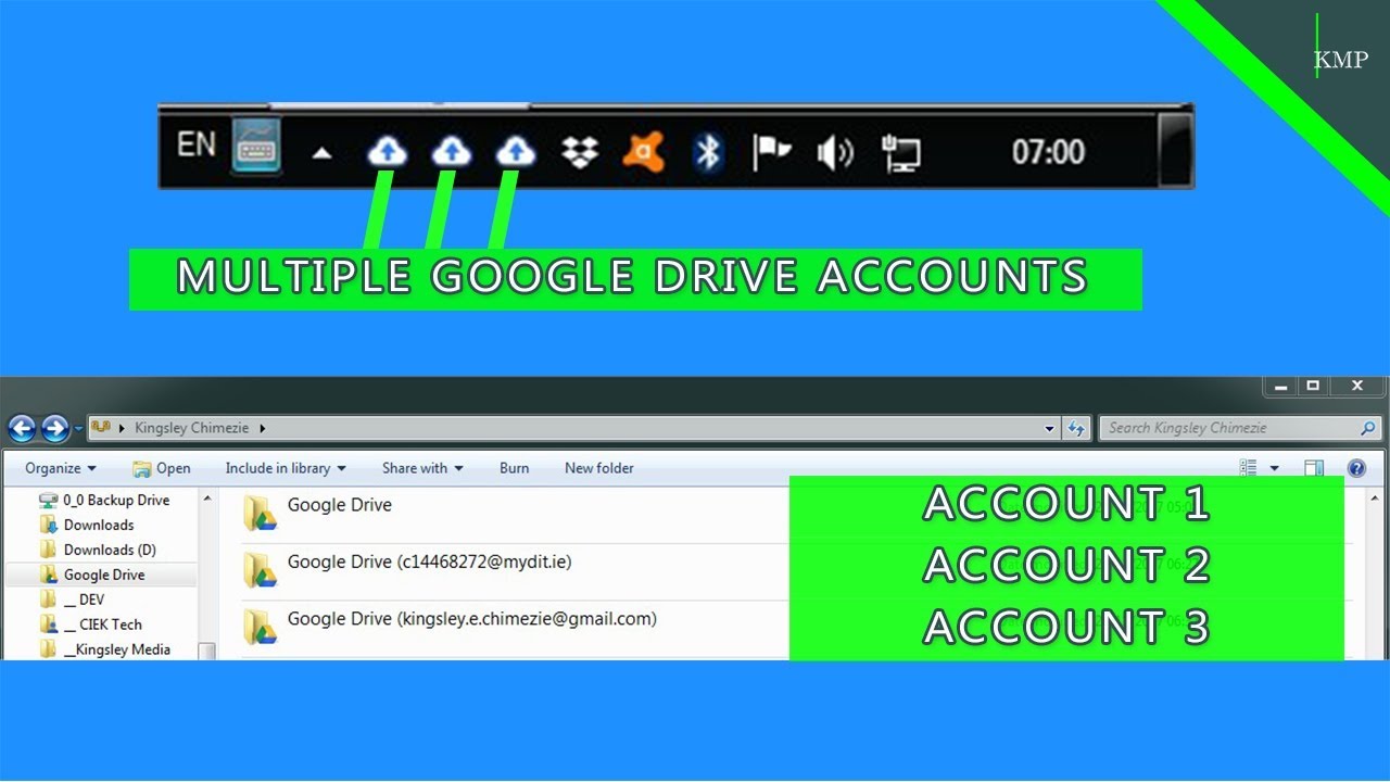 How To Add / Sync Multiple Google Drive Accounts To... - youtube