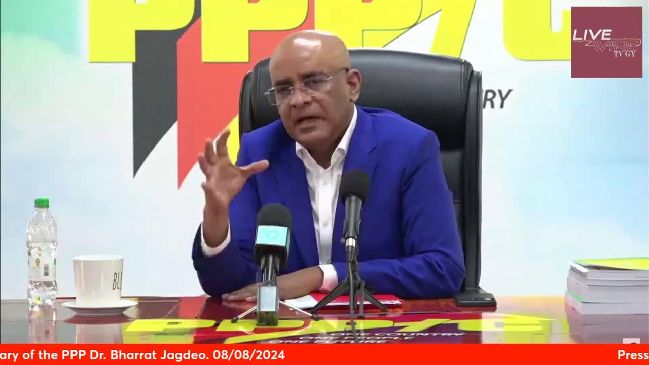 LIVE || Press Conference by the General Secretary of the People Progressive Party Dr. Bharrat Jagdeo