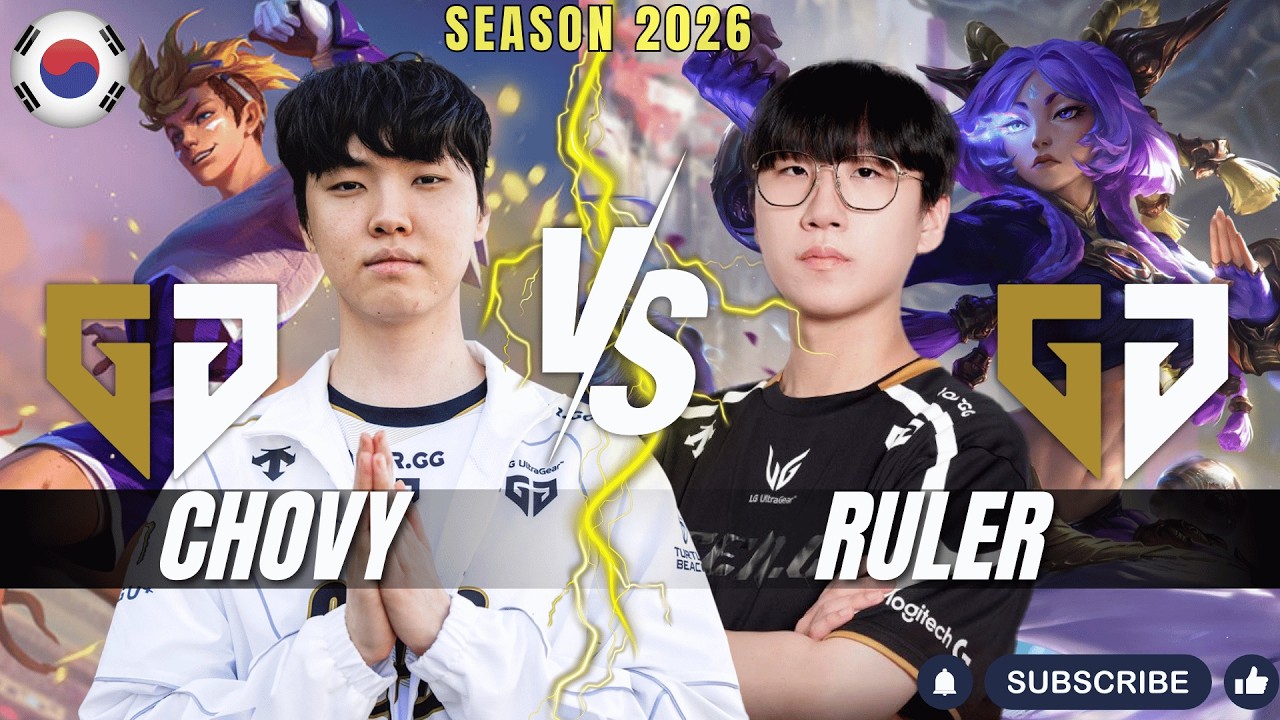 Chovy Ruler GEN Chovy vs GEN Ruler - Chovy EZREAL vs Ruler YUNARA ADC - Patch 26.3 ...