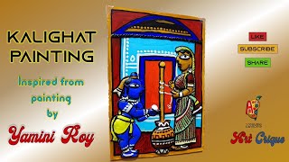 Folk Painting | kalighat Painting | folk painting artcrique folkpainting