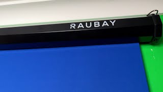 Raubay Retractable Chroma Key Blue / Green Screen - Unboxing and OBS Testing