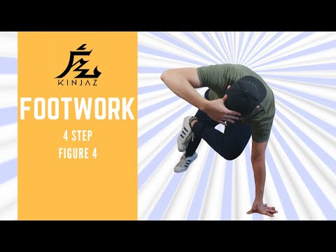 How To Breakdance | Breakdance Footwork - 4 Step Figure Four | Basic Breakdance Steps and Moves