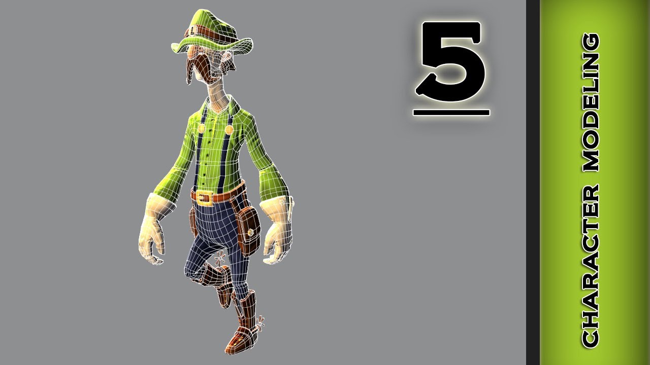 Autodesk Maya 2013 Tutorial - Character Modeling - Mouth, Nose Part 5