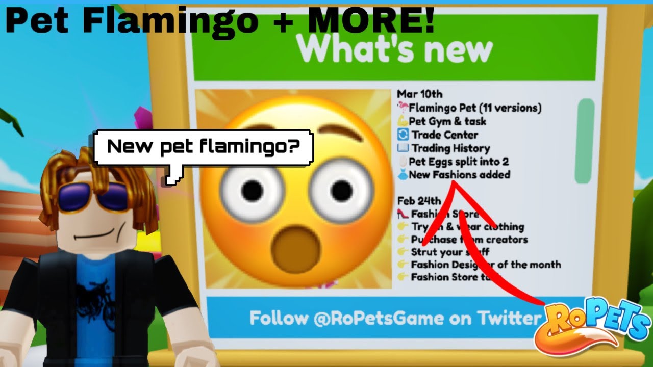 *NEW* Pet Flamingo in RoPets!