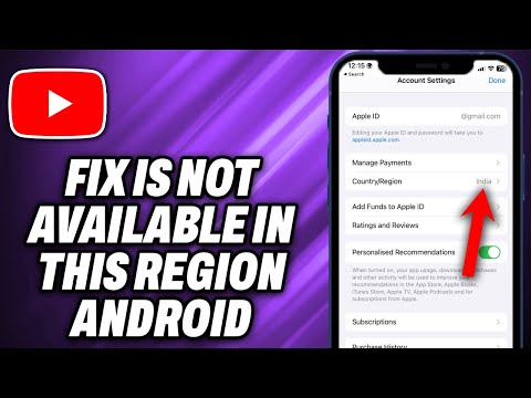 How To Fix YouTube Is Not Available In This Region Android On YouTube App - Quick Help