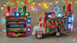 Mini shop Truck Setup | how to Make Mini shop setup with cardboard Making mini shop setup at home |