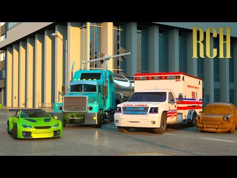 florence-the-ambulance-and-ross-the-race-car---real-city-heroes-(rch)-|-videos-for-children