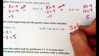 Evaluating Expressions