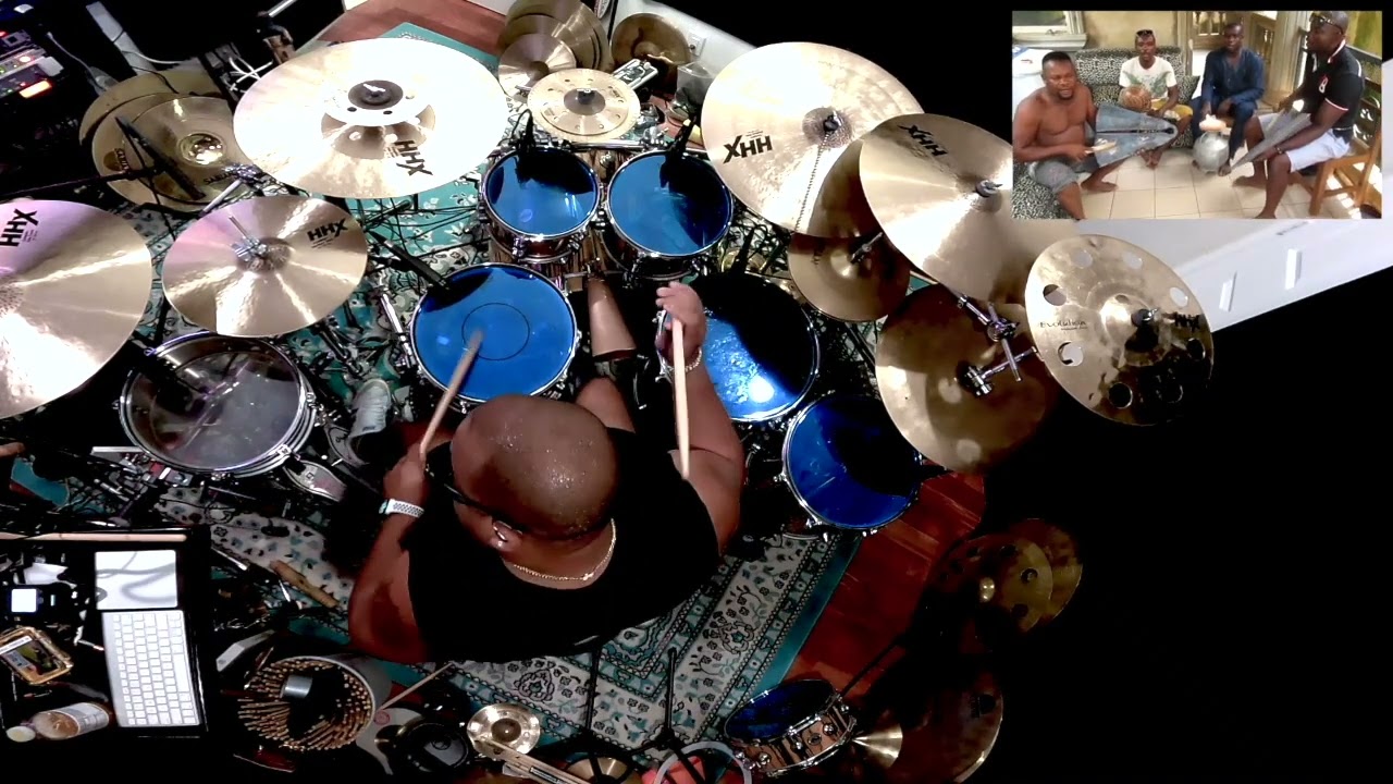 Raul Pineda drumming with OGENE AWKA (PRINCE AUSUMA MALAIKA)