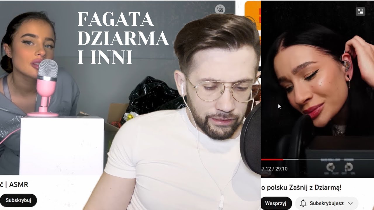 OGLĄDAMY ASMR INFLUENCERÓW I CELEBRYTÓW na polskim YouTube | ASMR po polsku