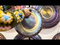 Grotta Sonora - 15" Aurora Nickel Silver Handheld Gong  D 144 Hz -34 cents