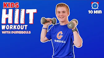 Dumbbell HIIT Workout for Kids FULL BODY Workout