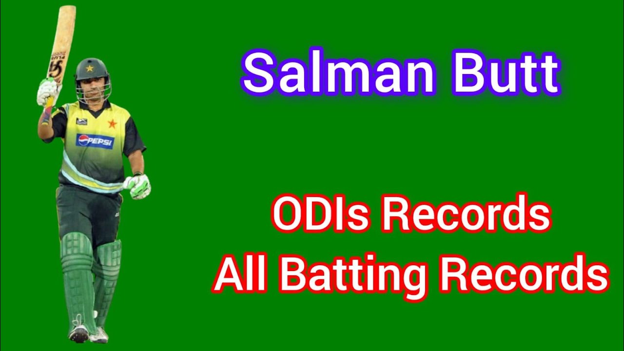 Salman Butt Batting Records | ODIs Career records | All Batting Records | Cricket | Pakistan Team | 