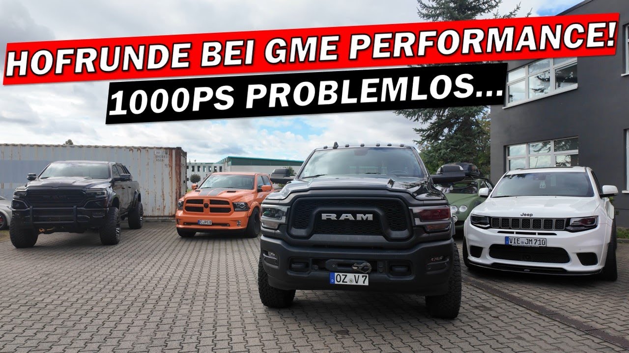 Hier eskalieren die V8 Träume! 🏁 Hofrunde bei GME! Unfassbare Projekte – US Cars, Mercedes SL & mehr