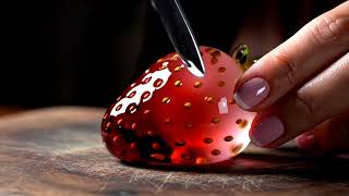 Glass Strawberry | Visual ASMR in 8K screenshot 5