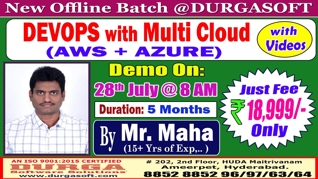 DEVOPS with Multi Cloud Online Training @ DURGASOFT - YouTube